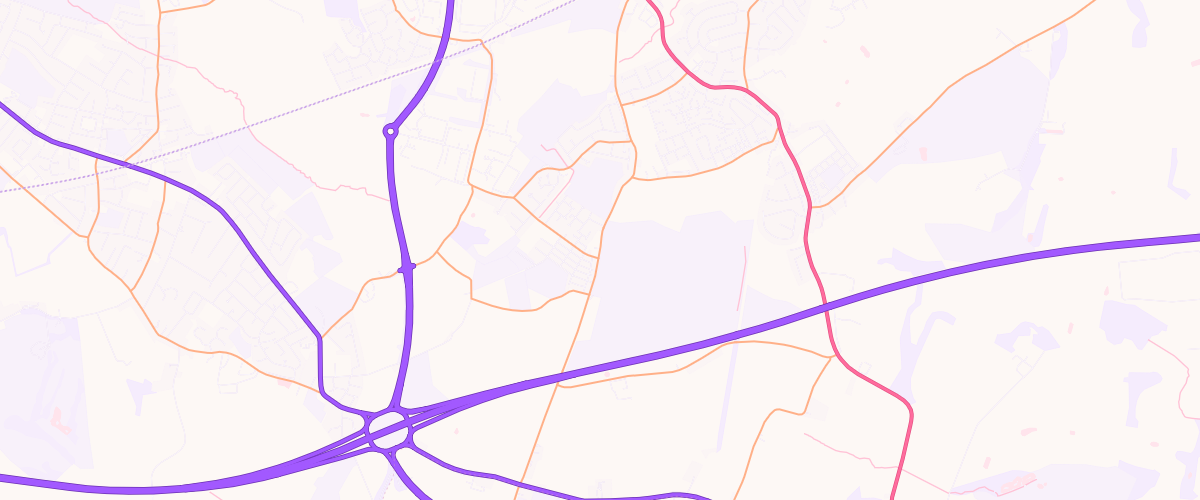 Map showing the location of Jubits Lane