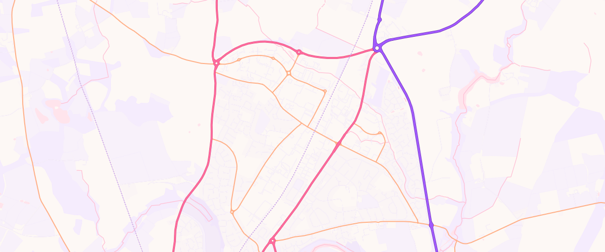 Map showing the location of Asda Harlescott Express Petrol