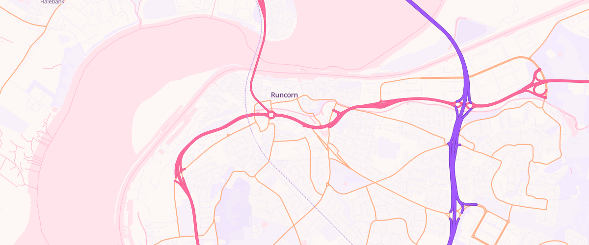 Map showing the location of Asda Runcorn Express Petrol
