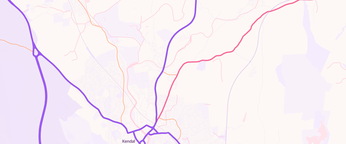 Map showing the location of Mfg Morrisons Kendal