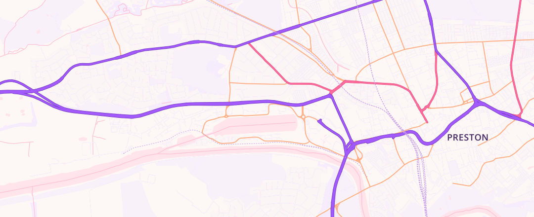 Map showing Halfords Autocentre, Preston