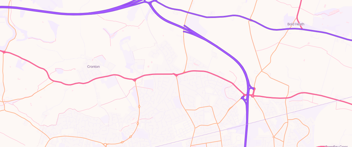 Map showing the location of Asda Farnworth Express Petrol