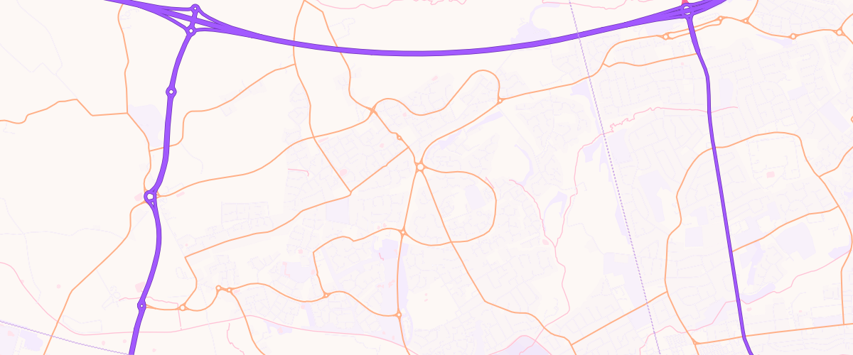 Map showing the location of Mfg Tag Lane