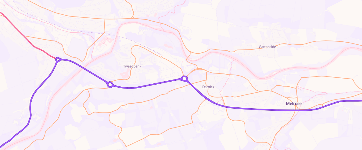 Map showing the location of Mfg Tweedbank