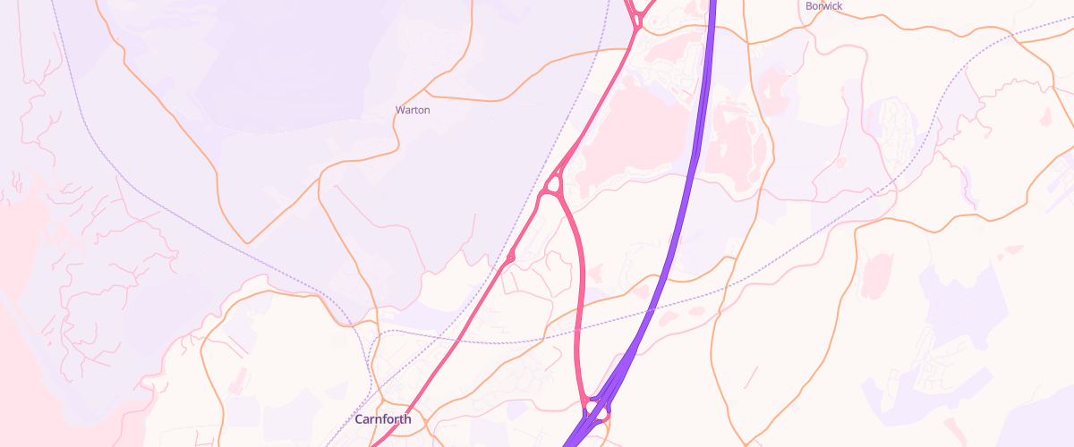 Map showing the location of Truckhaven Carnforth Ltd