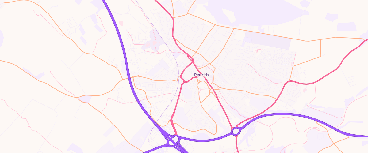 Map showing the location of Mfg Morrisons Penrith
