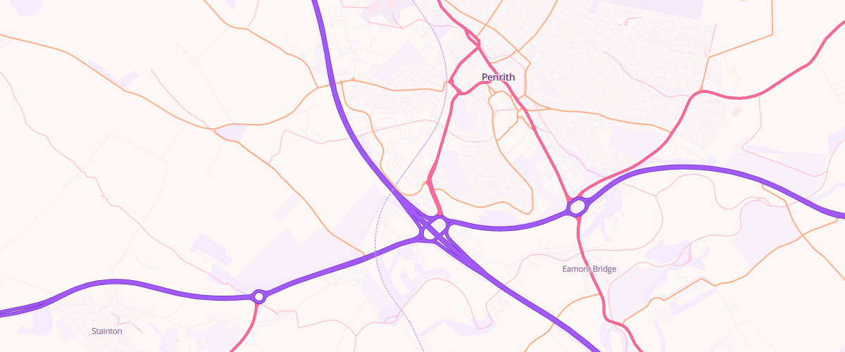 Map showing the location of Ullswater Road Garage