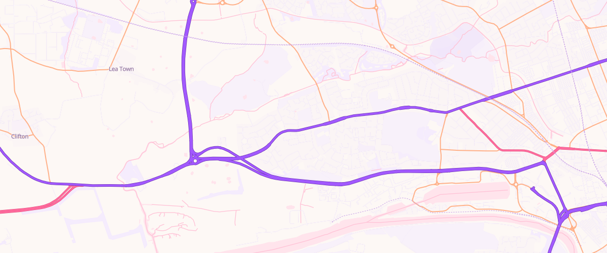 Map showing the location of Lea Service Station Limited