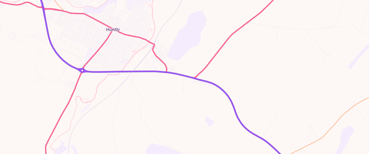 Map showing the location of Strathbogie Filling Station