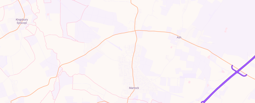 Map showing Great Western Auto Repair, Martock