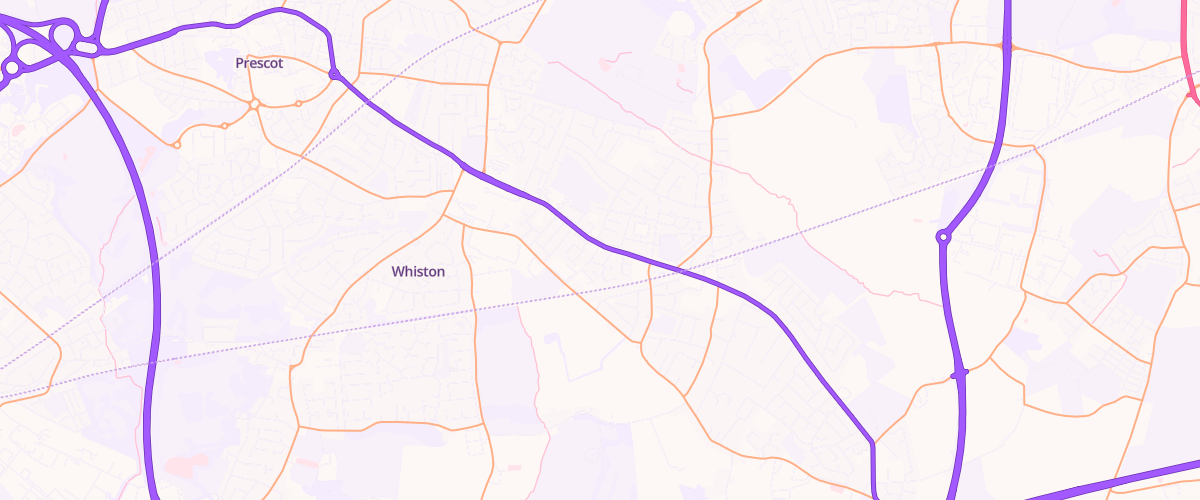 Map showing the location of Asda Rainhill Express Petrol