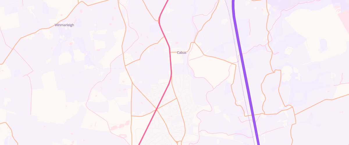 Map showing the location of Houghtons Filling Station