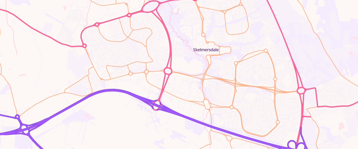 Map showing the location of Shell Skelmersdale