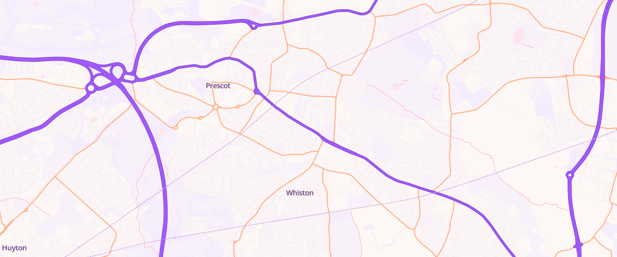 Map showing the location of Mfg Whiston