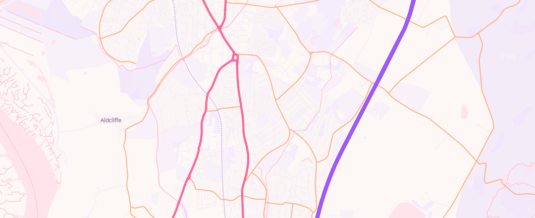 Map showing Bowerham Garage Ltd, Lancaster