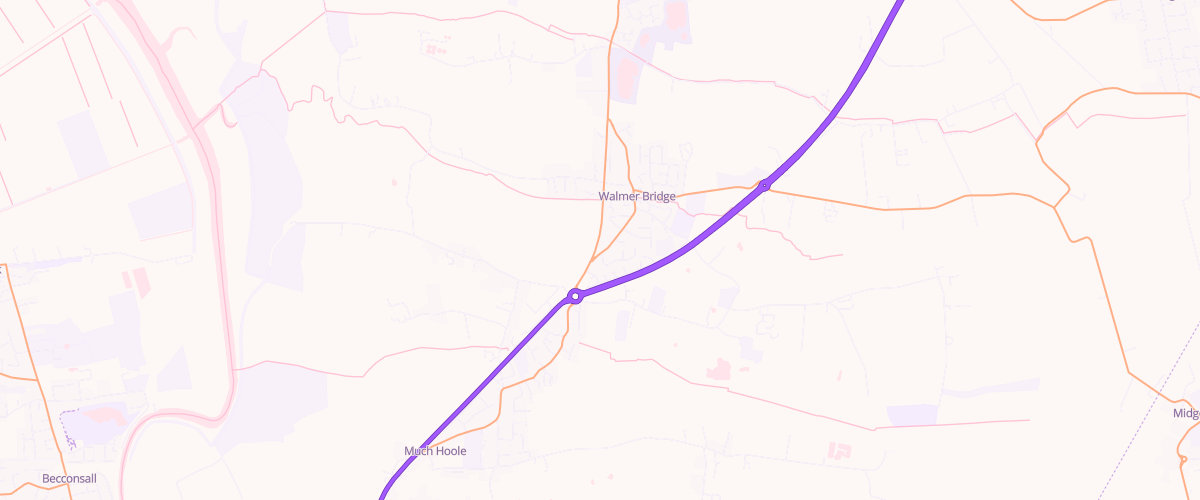 Map showing the location of Suthers Star Garage