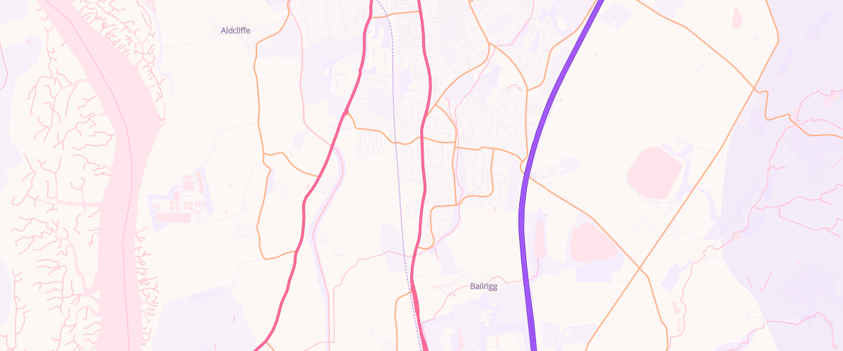 Map showing the location of Ascona Toll Bar Service