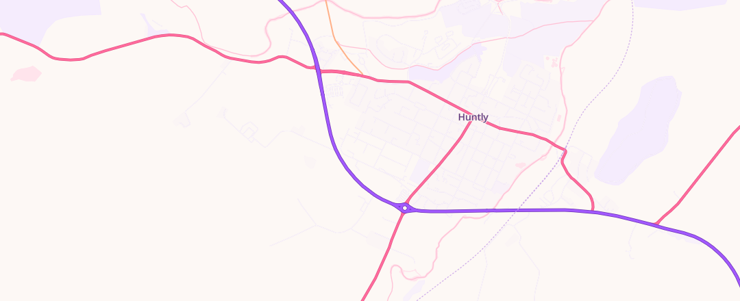 Map showing Huntly Auto Services, Huntly