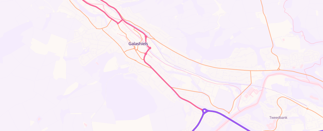 Map showing Hr Motors Limited, Scottish Borders