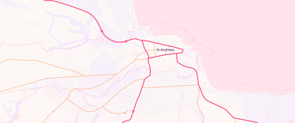 Map showing the location of Tgc St Andrews