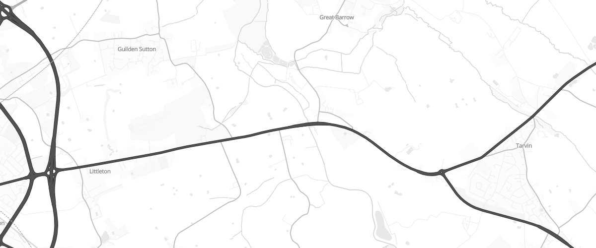 Map showing the location of Asda Gowy Express Petrol