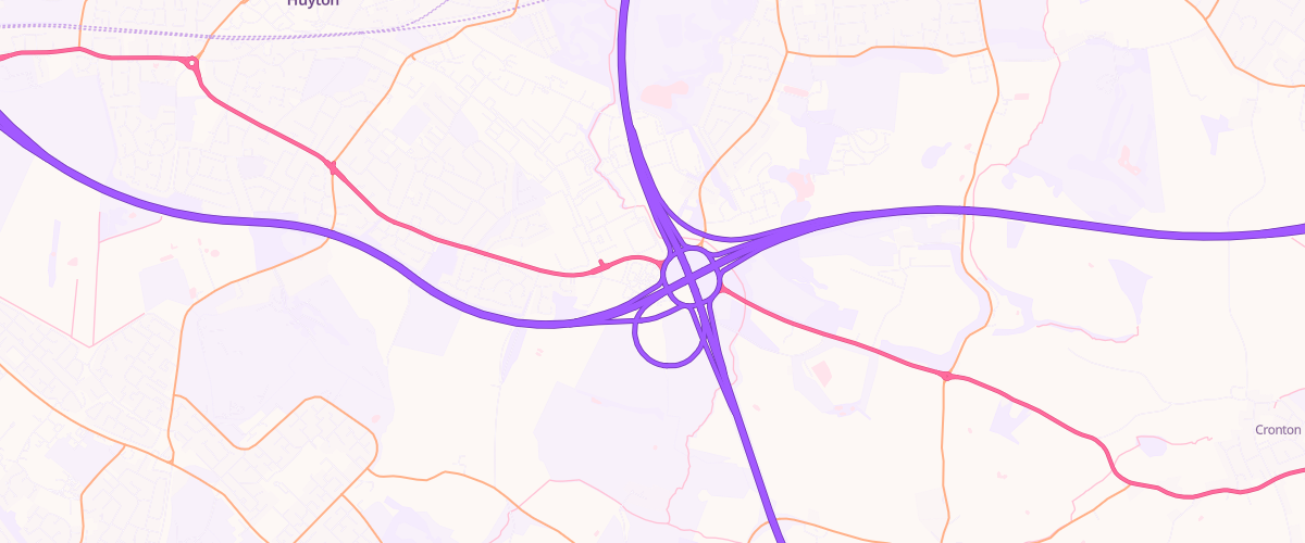 Map showing the location of Eg Beacon 62 Pfs