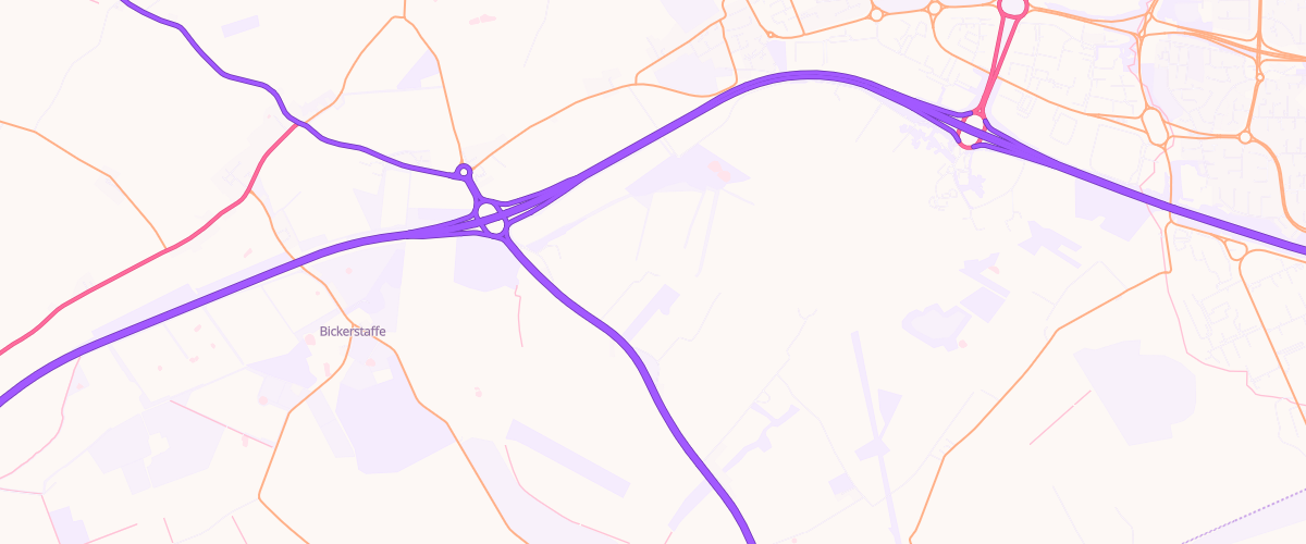 Map showing the location of Mfg Bickerstaffe