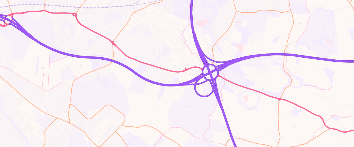 Map showing the location of Tarbock Woodlands Esso Express