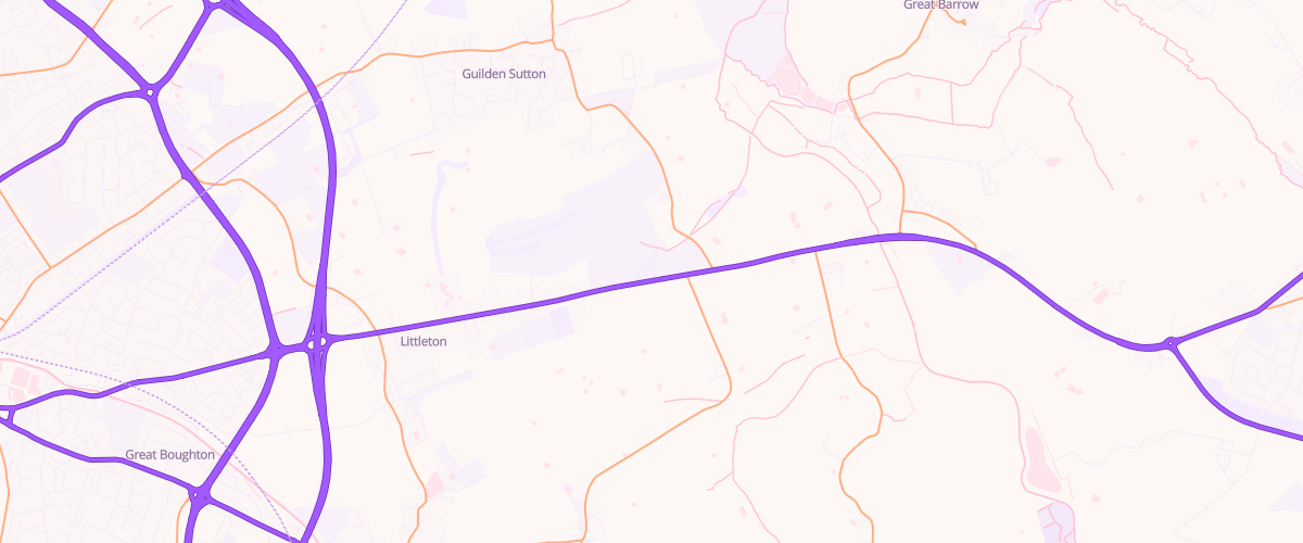 Map showing the location of Asda Gowy Express Petrol