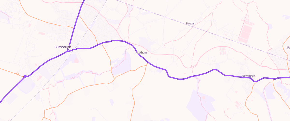 Map showing the location of Gem Lathom