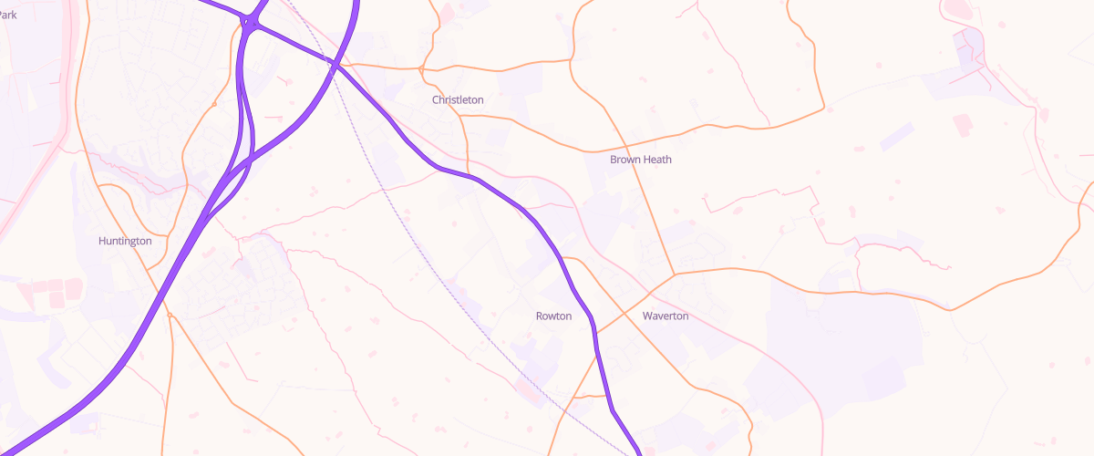 Map showing the location of Mfg Rowton