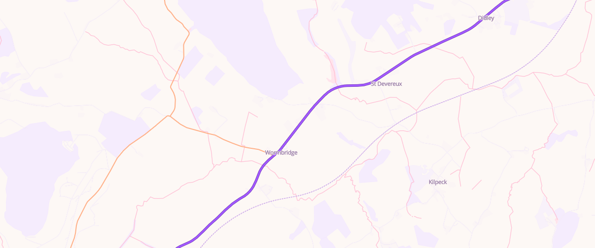 Map showing the location of Forge Filling Station