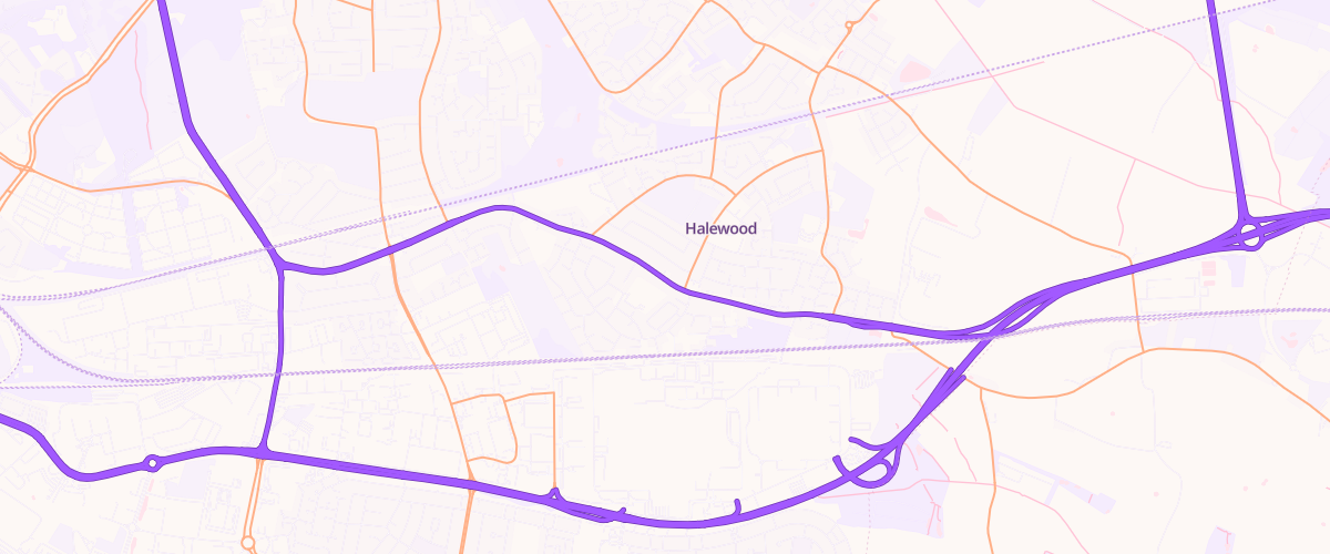 Map showing the location of Mfg Halewood