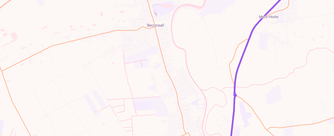 Map showing J Cheetham & Sons, Preston