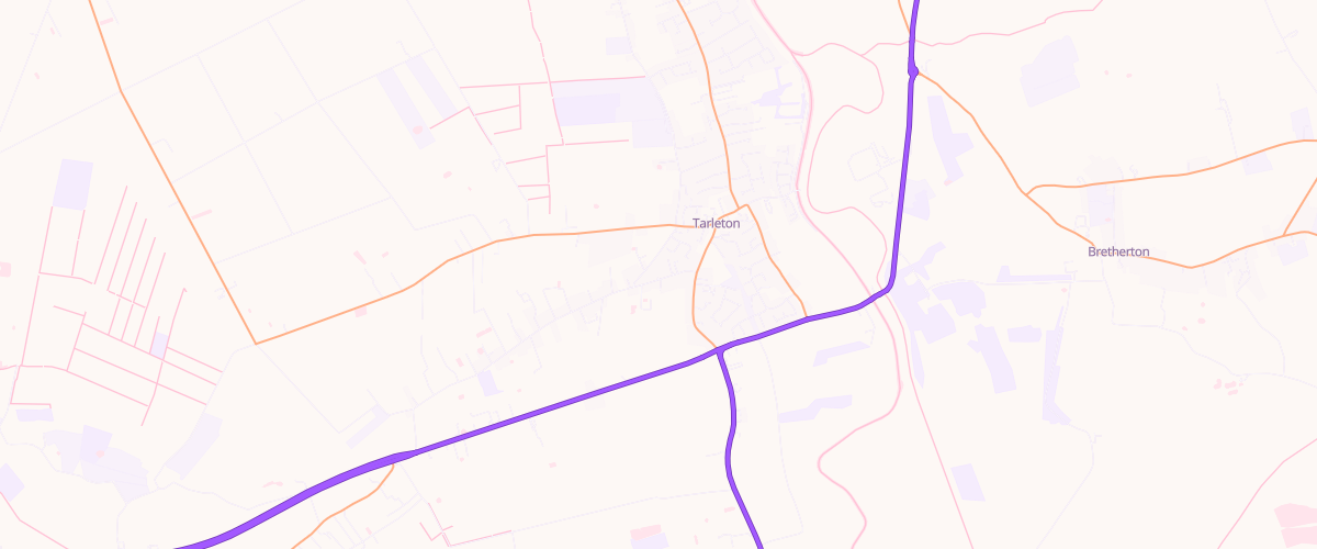 Map showing the location of Suttons Garage