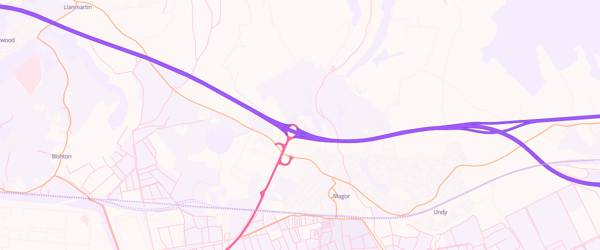 Map showing the location of Rontec Magor