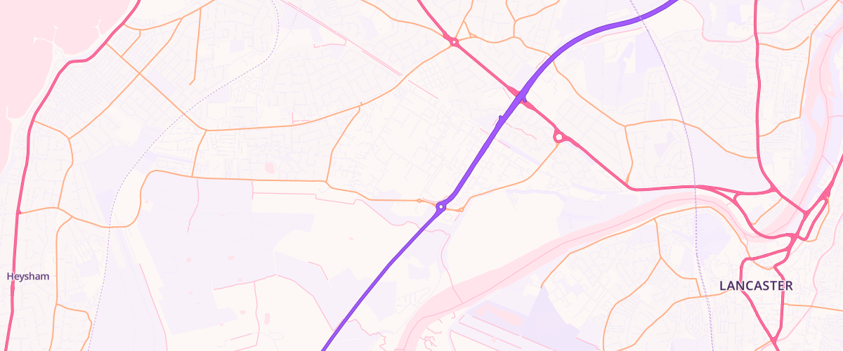 Map showing the location of Morgan Fuels Heysham