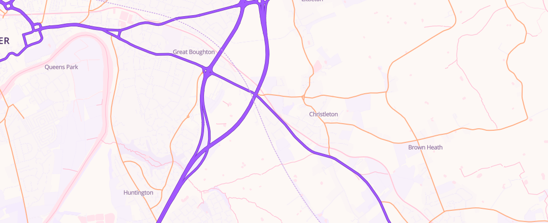 Map showing Bill Smith Motors Limited, Chester