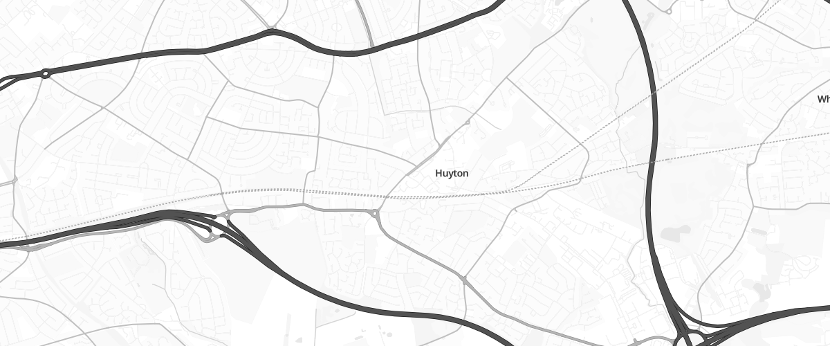 Map showing the location of Asda Huyton Supercentre