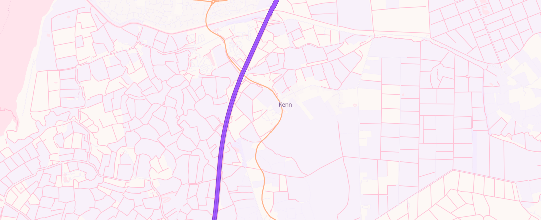 Map showing Kenn Motor Services, Clevedon