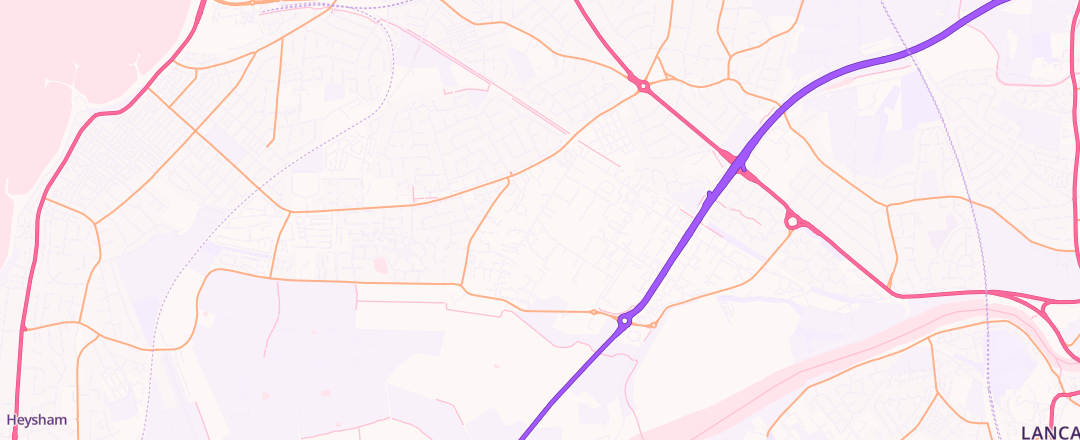 Map showing Michael O'connor Testing Limited, Morecambe