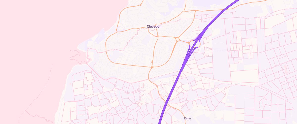 Map showing the location of Clevedon Superstore Petrol Filling
