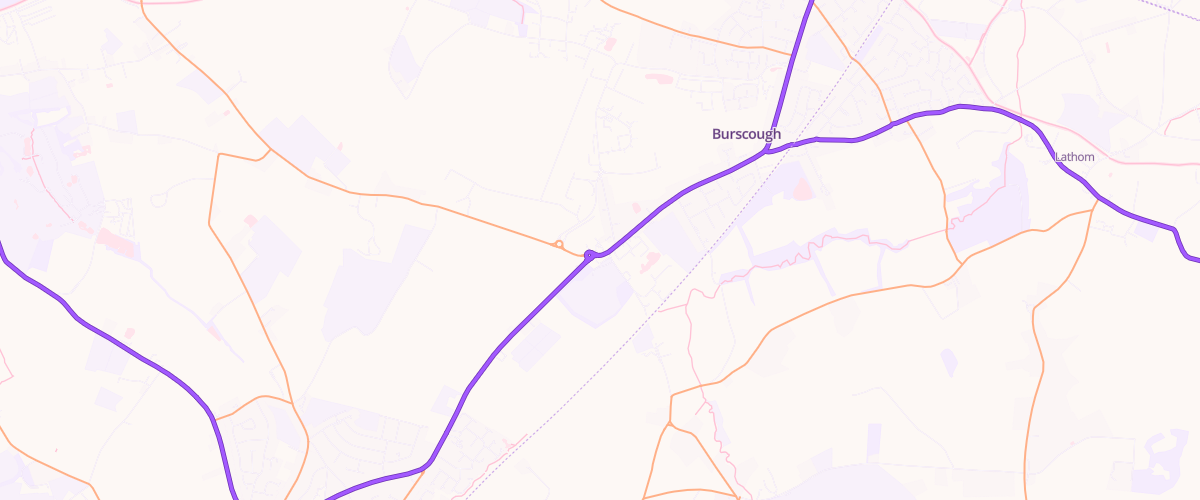 Map showing the location of Booths Supermarket