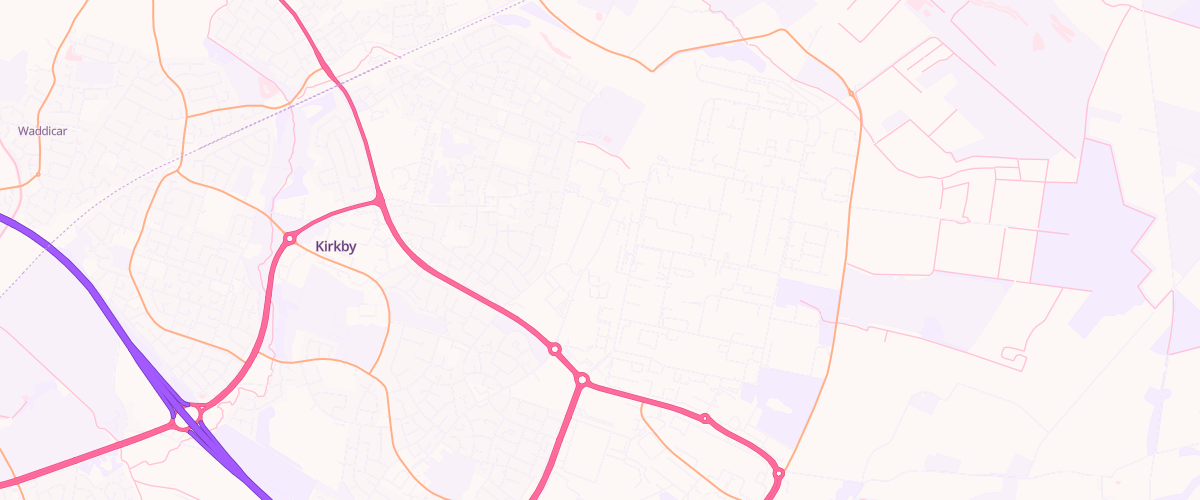 Map showing the location of Gem Knowsley
