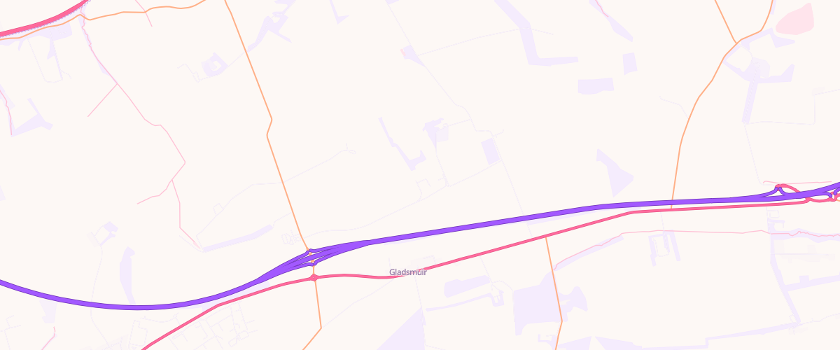 Map showing the location of Eg Macmerry Pfs
