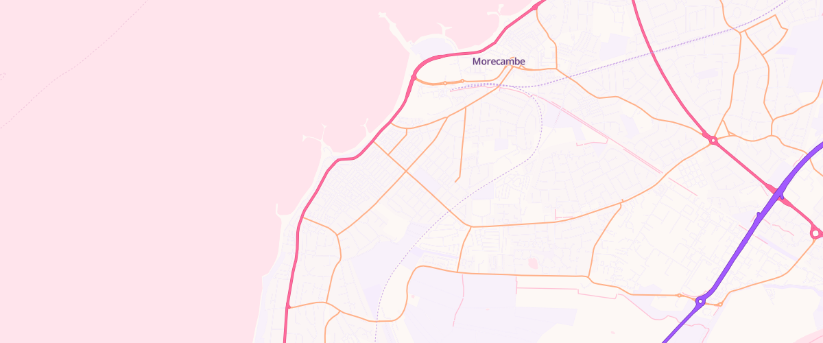 Map showing the location of Asda Regents Park Express