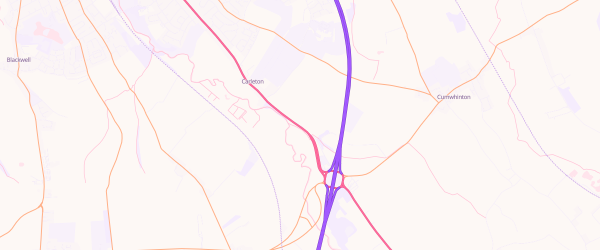 Map showing the location of Carleton Filling Station