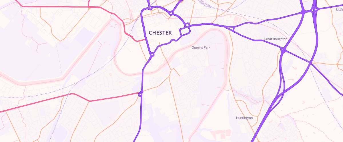 Map showing the location of Asda Handbridge Express Petrol