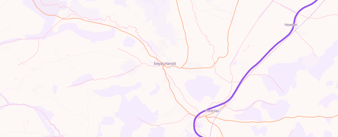 Map showing D C Smith, Hereford