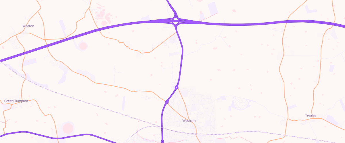Map showing the location of Eg Mill Farm Pfs